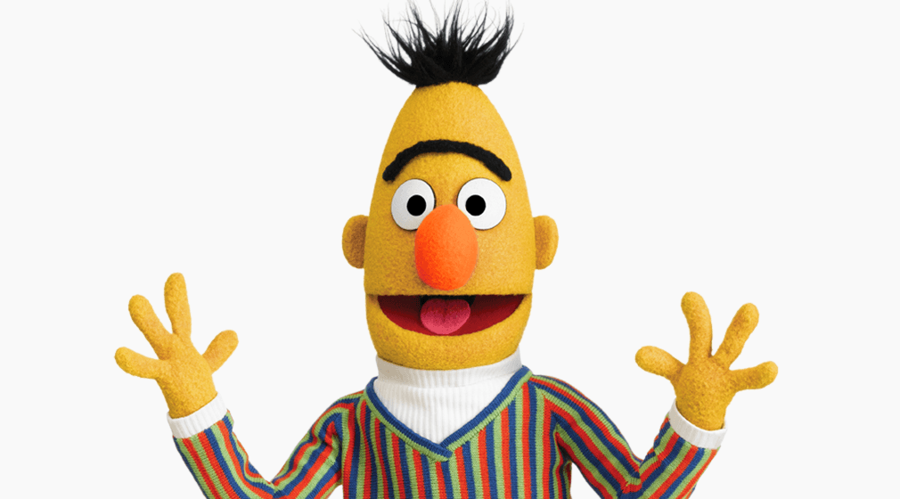 Bert from Sesame Street — don't lie, this is where your brain went