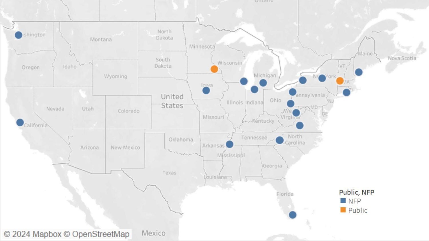 Schools at risk: universities with similar characteristics to those that have already closed