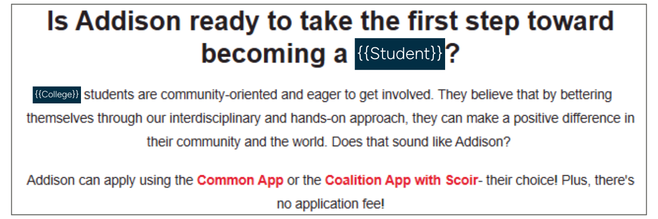 You Can Apply email example