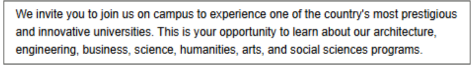 Your Opportunity email example